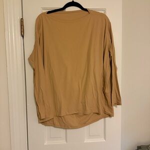 lululemon athletica mustard yellow Long Sleeve Top